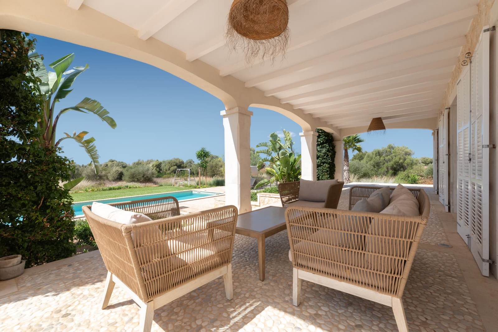 Überdachte Terrasse